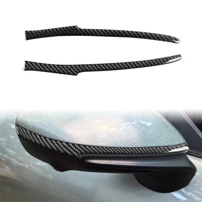 Carbon Fiber Rear View Mirror Wipe Strip Trim For Porsche 911 992 2019-2023 - Image 1 of 4