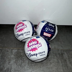 Zuru Mini Brands Disney Store Edition 5 Surprise Balls Lot of 3 Bundle Sealed  - Picture 1 of 4
