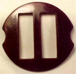 Vintage Belt Buckle Purple Plastic Toy Candy Translucent Retro - Picture 1 of 3