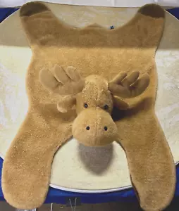 Kids Plush Moose Floor Rug Approximately 39"X24" River Blue Very Cool Kids Rug - Picture 1 of 6