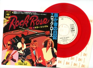Rock Rose 7" Japan Diary of fools PROMO Red vinyl - Imagen 1 de 1