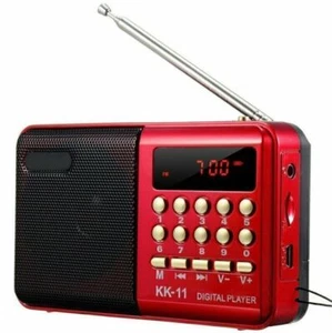 Outdoor Klein Lautsprecher LCD Digital FM Radio Speaker USB SD TF Karte Speaker Player - Bild 1 von 10