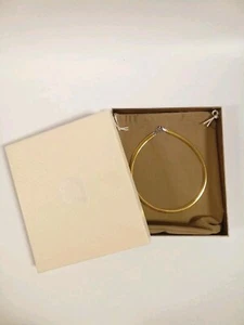 Vicenza Silver Sterling 16" Reversible Silver & Gold Tone Omega Necklace - A33 - Picture 1 of 6