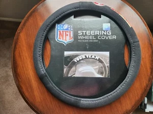 Cubierta de volante San Francisco 49ers NFL poli gamuza y malla - Imagen 1 de 4