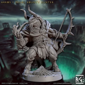 Minoc Bounty Hunter - Arciere Minotauro - Gilda Artigiana - Dungeons and Dragons - Foto 1 di 2