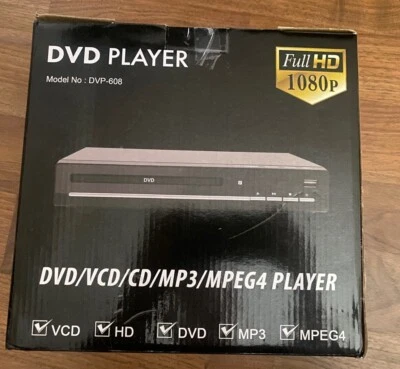 NUEVO REPRODUCTOR DE DVD - 1080P Upscaling, reproductor de DVD para todas las regiones con salida AV Foto 1 de 3