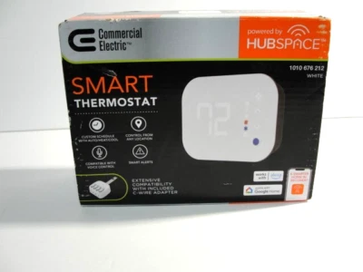 Commercial Electric Wi-Fi & Bluetooth Smart Programmable Thermostat HTSA15CWB - Image 1 of 2