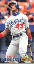 1994 Fleer Extra Bases Raul Mondesi Los Angeles Dodgers #291