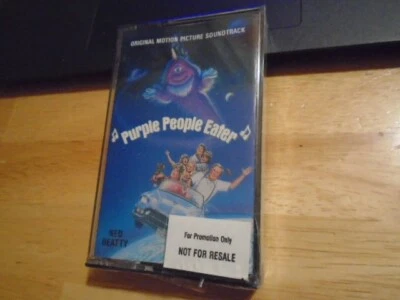 SEALED RARE PROMO Purple People Eater CASSETTE TAPE soundtrack 1988 Lin Shaye ! - Image 1 of 2