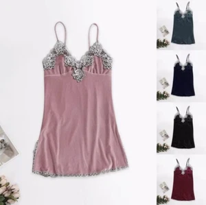 Lencería para mujer Blush Terciopelo Babydoll, rosa, talla mediana - Imagen 1 de 1