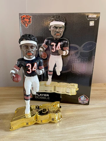 WALTER PAYTON Chicago Bears NFL All-Time Top 100 Team GOLD Bobblehead #/100 NIB! Cover