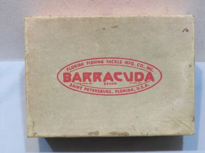 Vintage NOS Barracuda Brand "J" Cuda Jig Feather 3 1/2 oz, Qty 6 in Orig Box - Image 1 of 4