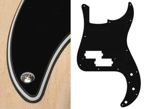 Boston Pickguard for P/Presion Bass Guitar, 3-Ply Black, PB-315-B - Picture 1 of 2
