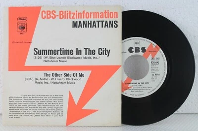 7" - MANHATTANS - Summertime In The City - CBS Promo // 1974 - Bild 1 von 2