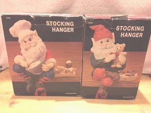 Pair of Elf Stocking Hangers, Free Shipping - Picture 1 of 8