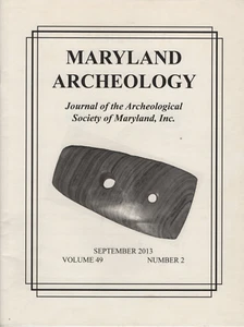Maryland Archeology Journal Sept. 2013 Vol 49 # 2 Pig Point Ritual Killings new - Imagen 1 de 3