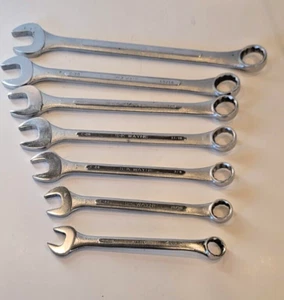 S-K Wayne Tools Combination Wrench 7 Piece Set Chrome 5/8 - 1" - Picture 1 of 7