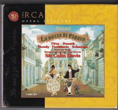 MOZART- LE NOZZE DI FIGARO - TITUS VARADY FURLANETTO DONATH  COLIN DAVIS 3 CD'S - Bild 1 von 2