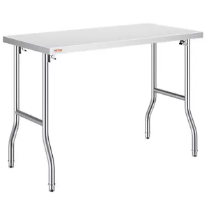 VEVOR Stainless Steel Kitchen Bench Commercial Prep Table 1220x610mm Work Table - Picture 1 of 12