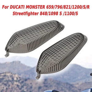 Lente indicadora de señal de giro 2 piezas para DUCATI Monster 1200/S/R Streetfighter 1098 S - Imagen 1 de 8