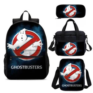 Ghostbusters No Ghost School Rucksack Isoliert Brotdose Stiftetui Schlinge Tasche Menge - Bild 1 von 19