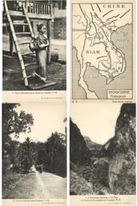 JUEGO INDO CHINA VIETNAM PUBL. NATHAN CON SOBRE, 24 Postales Vintage (L7268) - Imagen 1 de 9