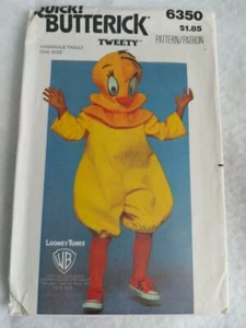 Butterick 6350 Children's Tweety Halloween Costume Pattern . Sz S-M-L - Picture 1 of 2