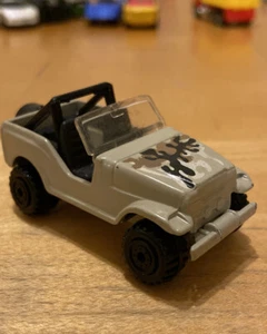 Vintage 1990 Hot Wheels Roll Patrol Jeep Willy's Tan Camo Desert Rare Original + - Picture 1 of 7