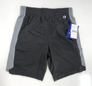 CHAMPION ' C9 MESH ATHLETIC SHORTS ' BOYS ' BLACK/GRAY ' SIZE SMALL - Picture 1 of 4