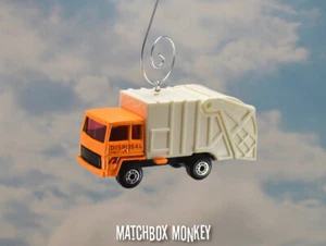Orange Garbage Trash Refuse Truck Custom Christmas Ornament Waste Management - Picture 1 of 10