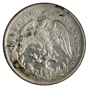 Mexico: Republic 1899 Go RS Silver Peso, 26.90 gr., 38.75 mm EF KM-408.4 - Picture 1 of 3