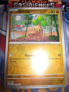 POKEMON MANZAÏ 110/197 COM REVERSE HOLO FLAMMES OBSIDIENNES OBF EV3 - Picture 1 of 2