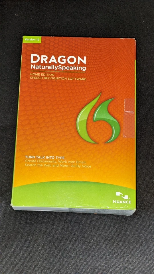 Dragon Naturally Speaking Version 12 Speech Recognition Software Home Edition - Image 1 of 1