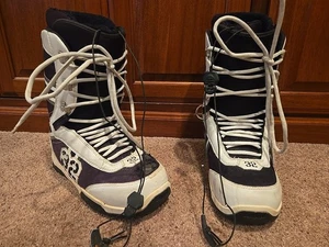 Botas de snowboard ThirtyTwo EXUS para hombre 9, Speedlace híbrido, blanco/negro - Imagen 1 de 7