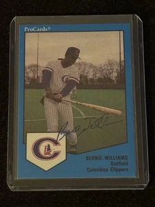 Bernie Williams Signed Auto Autographed 1989 ProCards #736 Minor League NYY JSA  - Picture 1 of 2