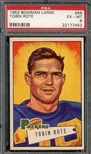 1952 BOWMAN LARGE #56 TOBIN ROTE PSA 6 PACKERS - Picture 1 of 2