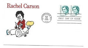 1857 17c Rachel Carson Animated by Ellis, FDC - Picture 1 of 1