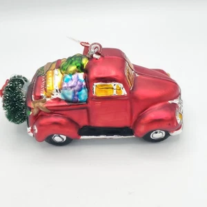 Vintage Department 56 Mercury Glas Pickup Truck Ornament 77024 mit Box - Bild 1 von 14