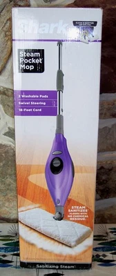 Fregona de bolsillo de vapor Shark S3501 limpiador de pisos duros, con cabezal rectangular y 2 washa Foto 1 de 4