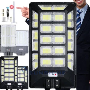 Commercial 99999999LM LED Outdoor Dusk to Dawn Solar Street Light Area Yard Lamp - Picture 1 of 251