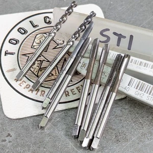 8 Taps 4-40 STI Spiral/Point 2,3-Flute Sharp! HS HeliCoil OSG Machinist Tool§103 - Picture 1 of 12