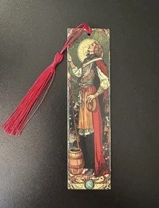 Paper Bookmark with Tassel 1.6 X 5.9 in. Stained Glass Tarot | The Fool - Picture 1 of 1