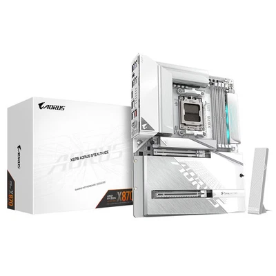 GIGABYTE X870 AORUS STEALTH ICE ATX Mainboard Sockel AM5 HDMI/USB4