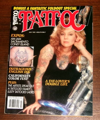 Vintage July 1991 Easyriders TATTOO Magazine #25 Tattoos/Motorcycles Complete — 第 1/2 张图片