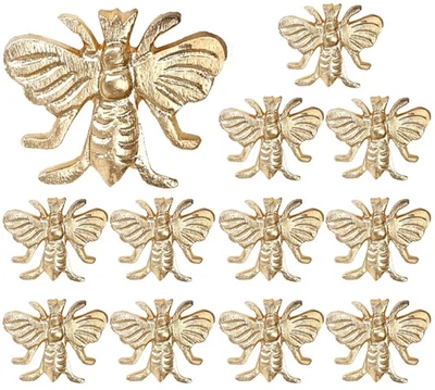 Gold Bee Napkin Rings Set of 12 - Elegant Lightweight Metal Napkin Holders fo... - Image 1 of 4