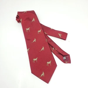 Hunting World 100% Silk Necktie With Cheetah Print 3.5" x 56" - Picture 1 of 6