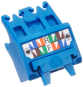 PANDUIT Mini-Com UTP TX-6A Modular Jack Top and Bottom 45 Degree Caps 10 Pieces - Picture 1 of 2