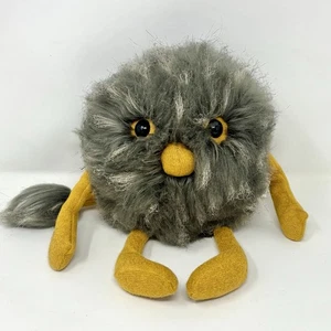 Jellycat Monster Ball Gray Hairy Furry Fuzzy Plush Stuffed Animal 11” Retired - Picture 1 of 6