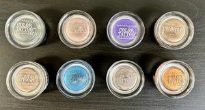 New! MAYBELLINE Color Tattoo 24hr Eyeshadow By Eyestudio LOT OF 8 SEALED! - Picture 1 of 4