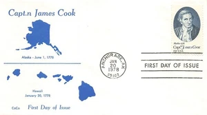 1732 13c CAPT. JAMES COOK - CoCo cachét - Imagen 1 de 1